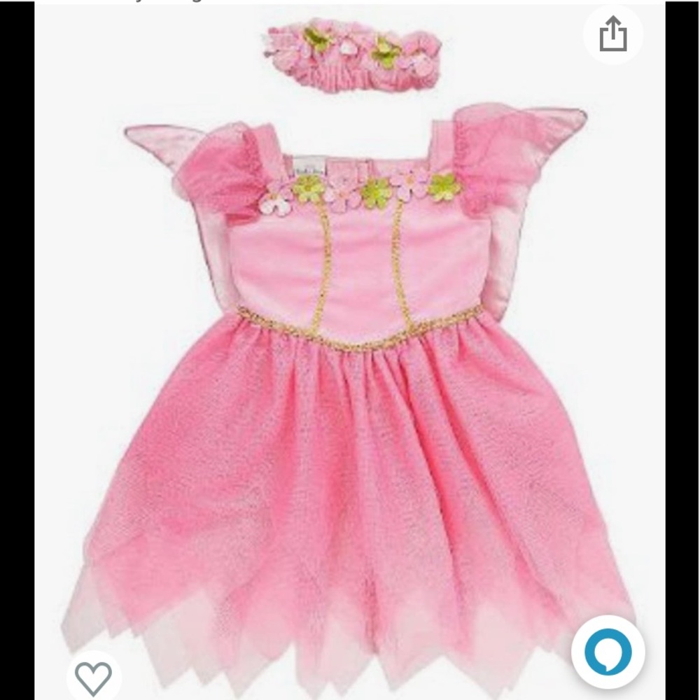 Koala Kids Toddler Girls Pink Fairy Princess Costume with Butterfly Wings 9M